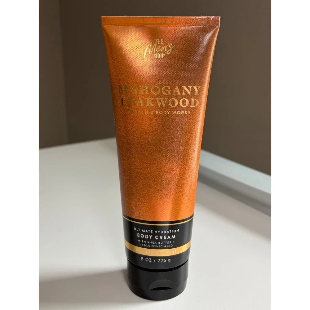 Bath & Body Works Mahogany Teakwood Mens Ultimate Hydration Body Cream 8oz